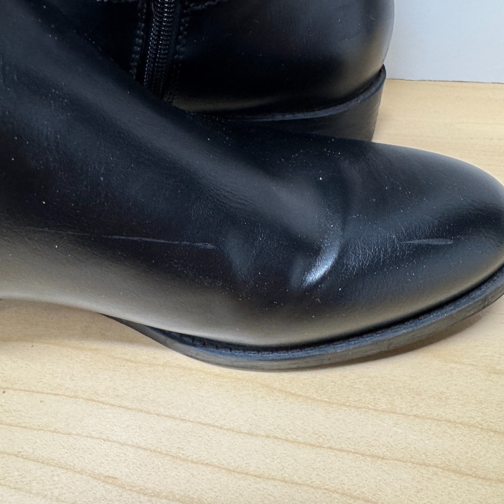 Tommy Hilfiger Twinezza-F Black Riding Boots, Size 9M, Knee-High Side Zip - Picture 11 of 11